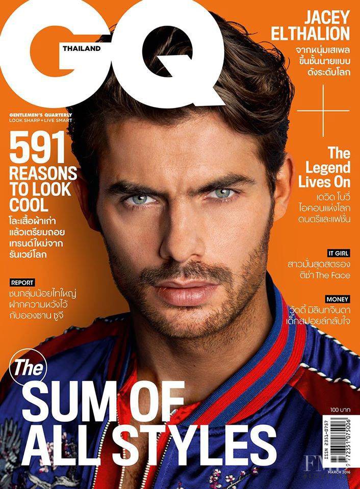 Jacey Elthalion featured on the GQ Thailand cover from March 2016