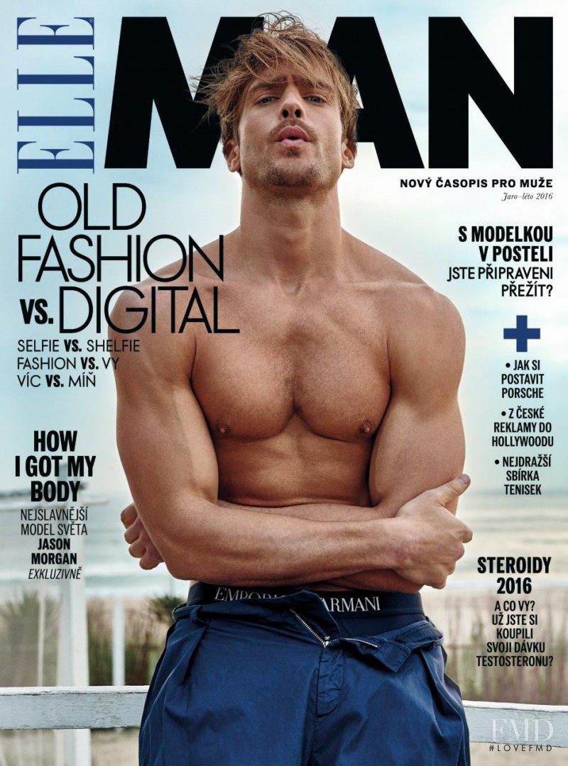 Jason Morgan featured on the Elle Man Czech Republic cover from March 2016