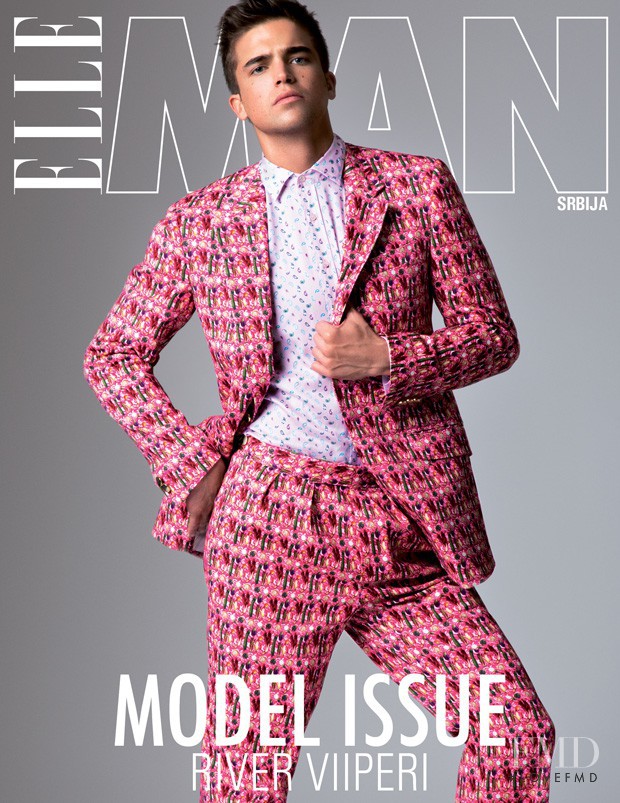 River Viiperi featured on the Elle Man Serbia cover from March 2015
