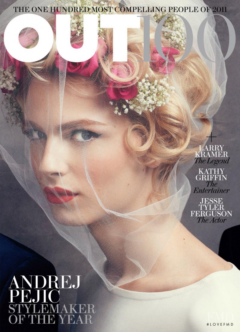 Andrej Pejic featured on the Out cover from December 2011