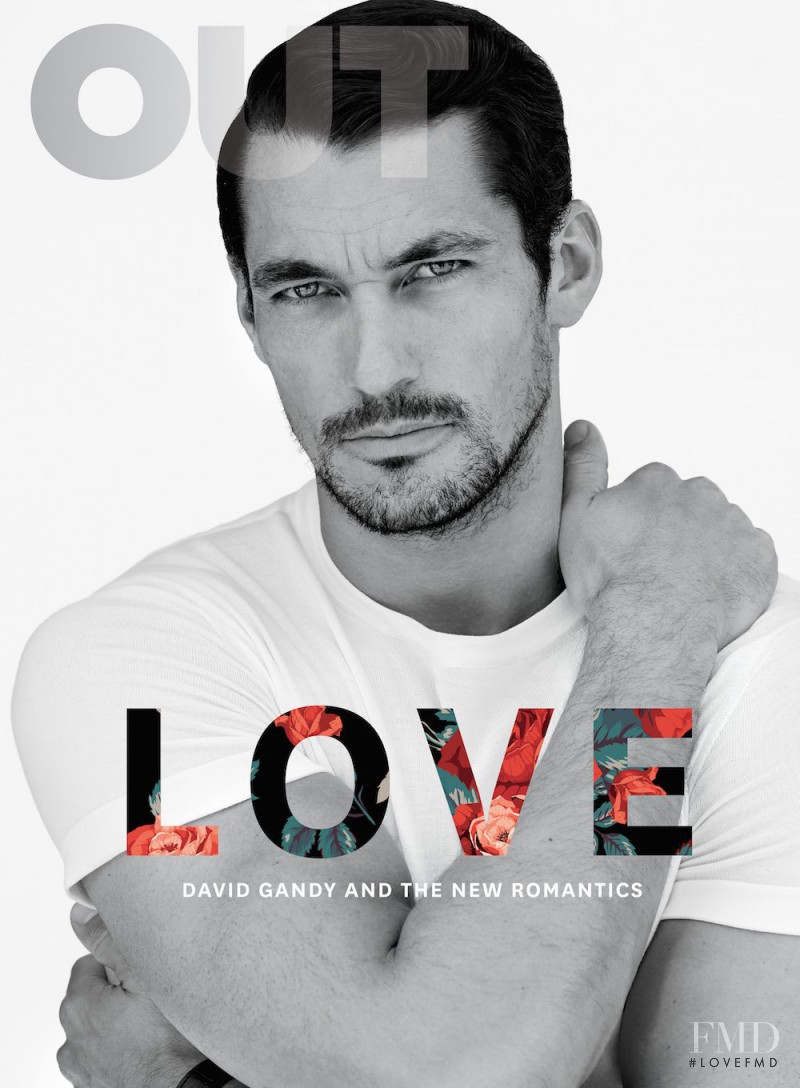 David Gandy featured on the Out cover from February 2015