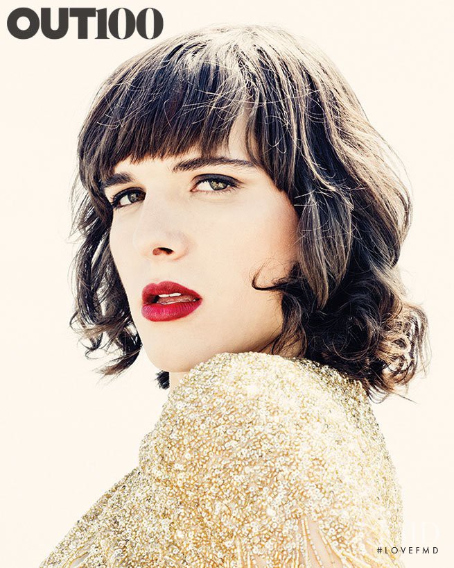 Hari Nef featured on the Out cover from November 2015