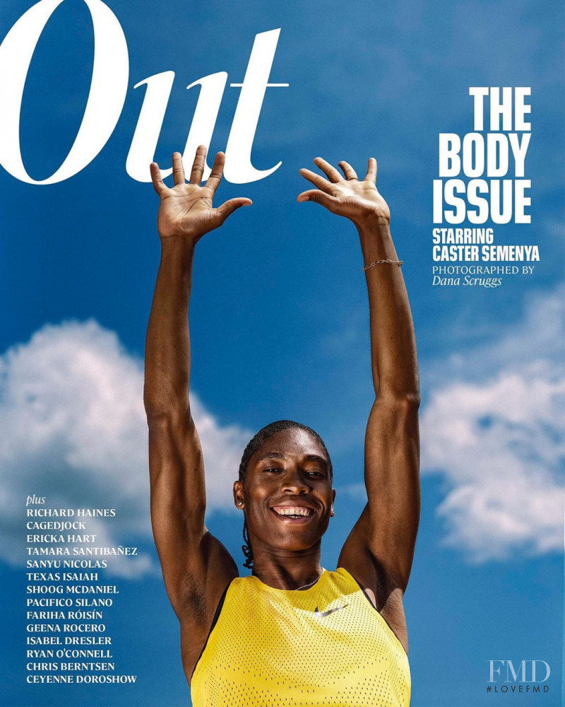 Caster Semenya featured on the Out cover from August 2019