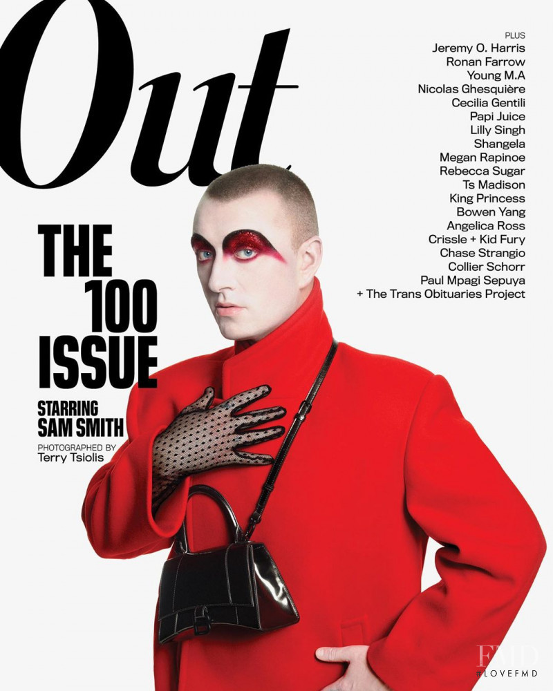 Sam Smith featured on the Out cover from December 2019