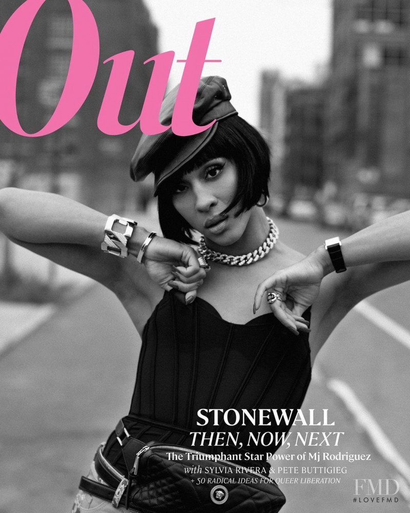 MJ Rodriguez featured on the Out cover from June 2019