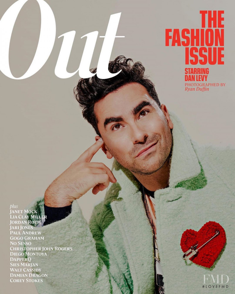 Dan Levy featured on the Out cover from September 2019