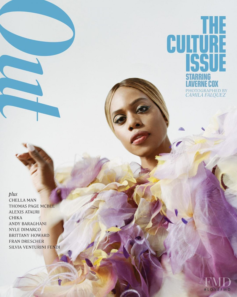 Laverne Cox  featured on the Out cover from March 2020