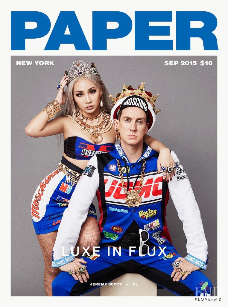 Jeremy Scott & CL (a South Korean pop star) featured on the Paper cover from September 2015
