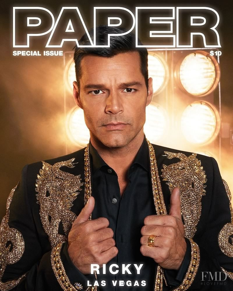 Ricky Martin featured on the Paper cover from September 2017