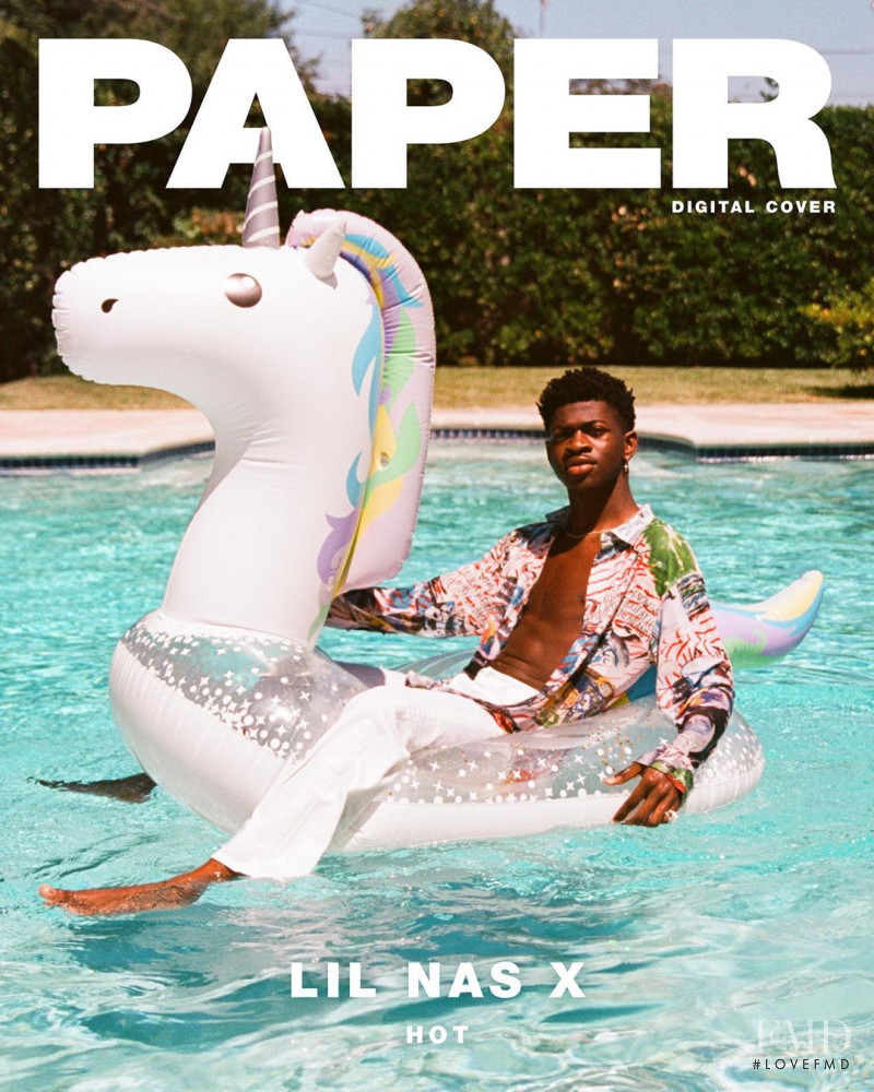 Lil Nas X featured on the Paper cover from August 2019