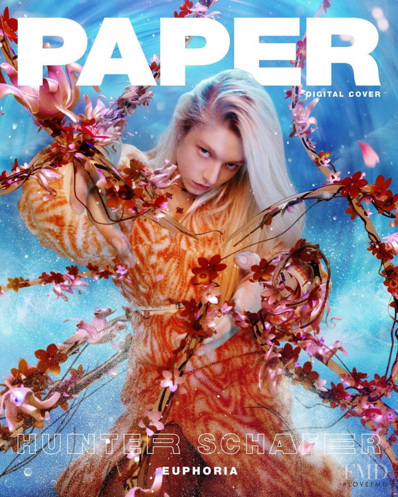 Hunter Schafer featured on the Paper cover from June 2019