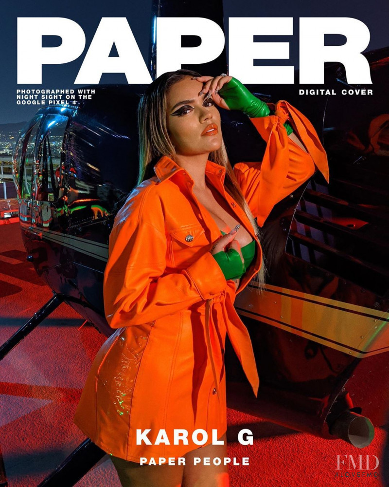 Karol G featured on the Paper cover from November 2019