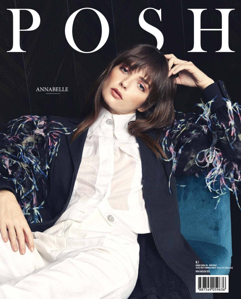 Annabelle Belmondo featured on the Posh Italy cover from February 2017