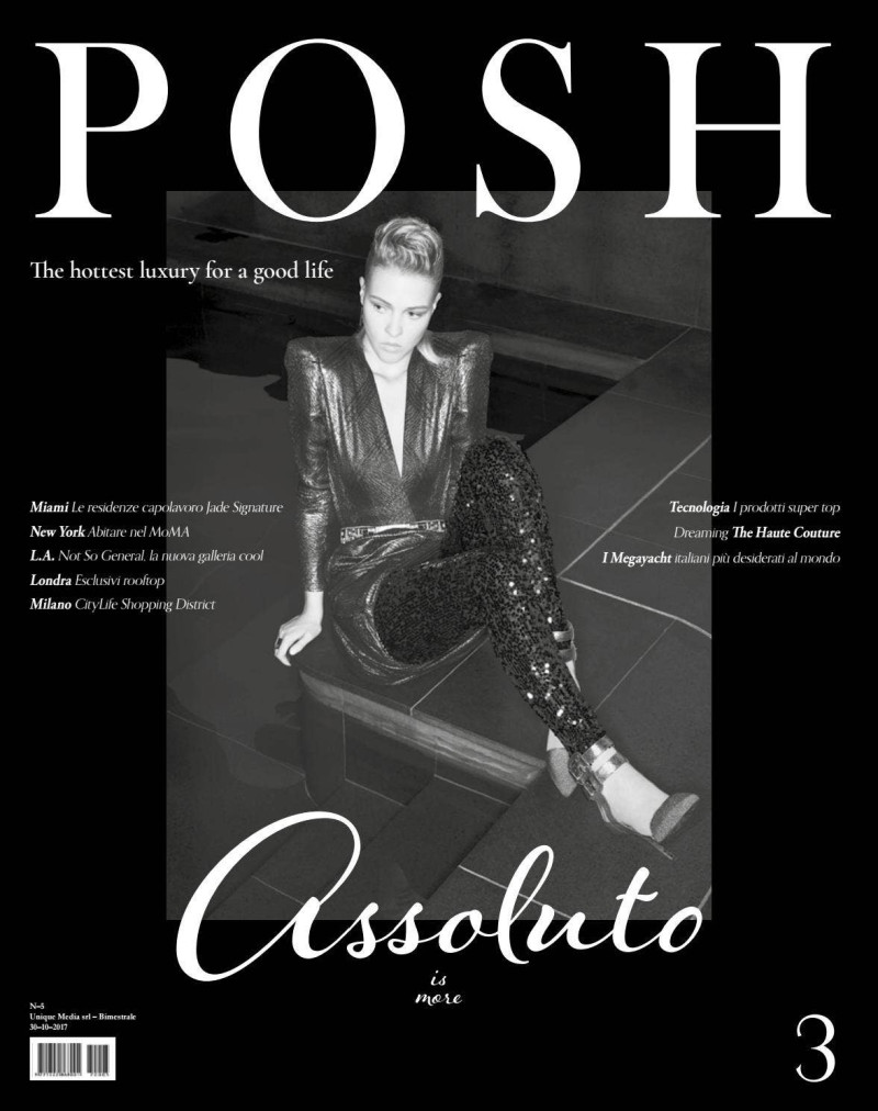 Jonne K featured on the Posh Italy cover from October 2017