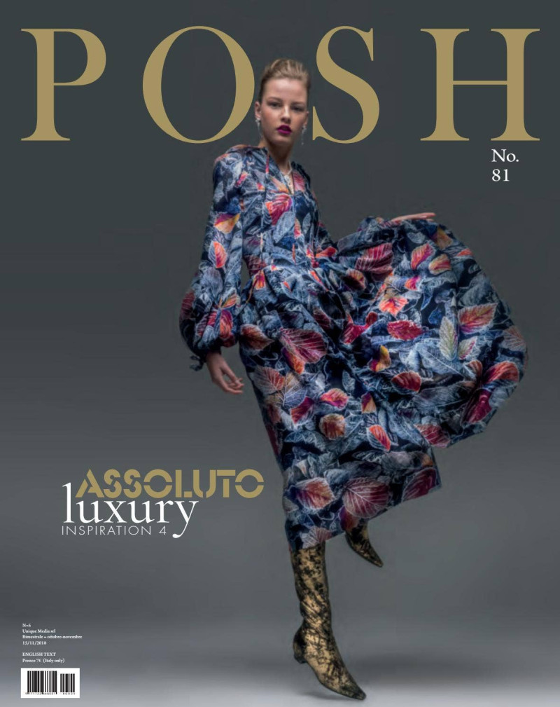 Romee Anne featured on the Posh Italy cover from October 2018
