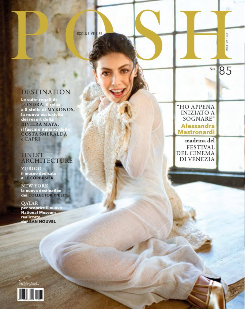 Alessandra Mastronardi featured on the Posh Italy cover from June 2019