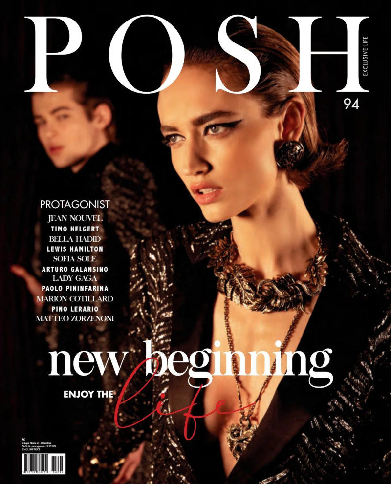 Beatrice Brusco, Bastien de Bels featured on the Posh Italy cover from December 2020