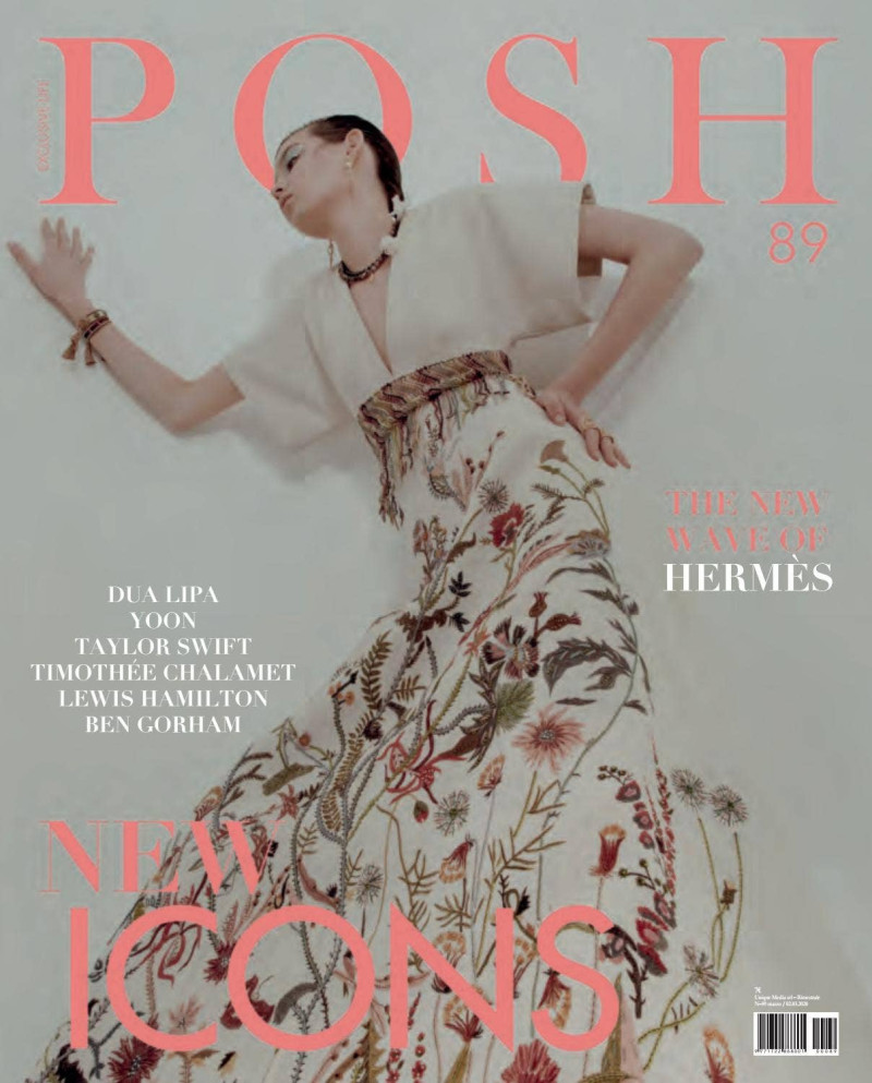 Polina Lomzheva featured on the Posh Italy cover from March 2020