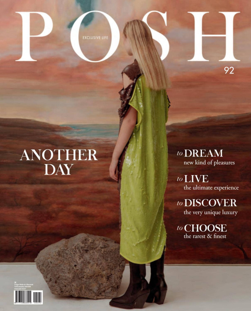 Janika Teldre featured on the Posh Italy cover from September 2020