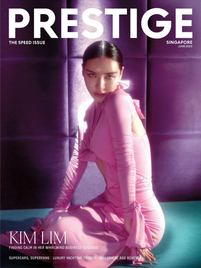 Kim Lim featured on the Prestige Singapore cover from June 2023