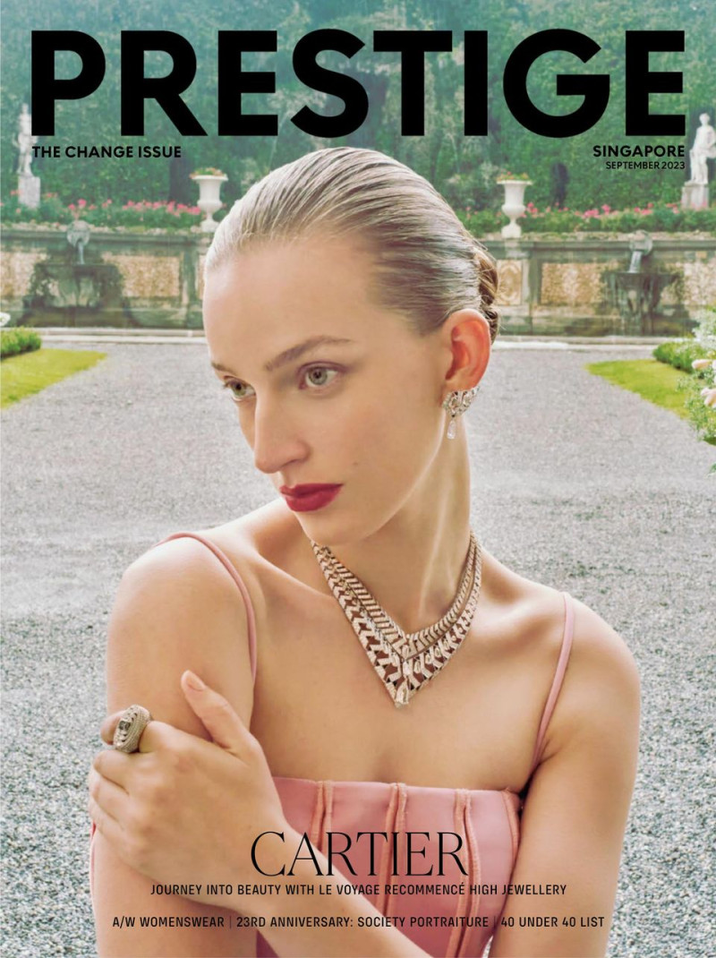  featured on the Prestige Singapore cover from September 2023