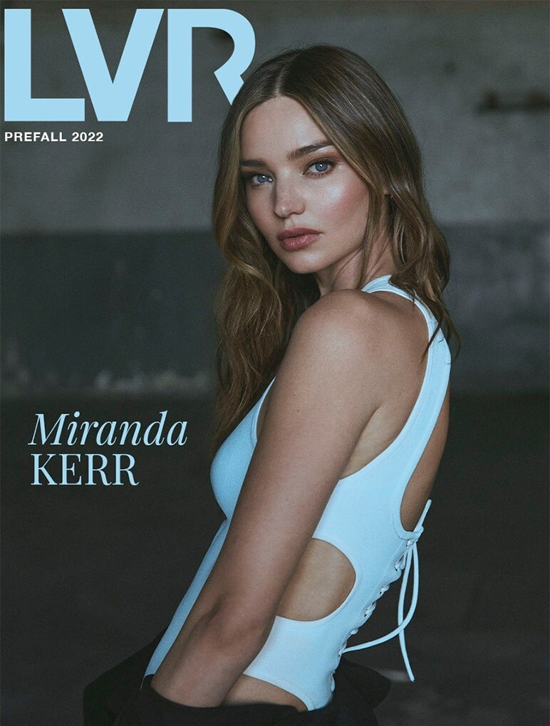 Miranda Kerr featured on the Luisa Via Roma screen from July 2022