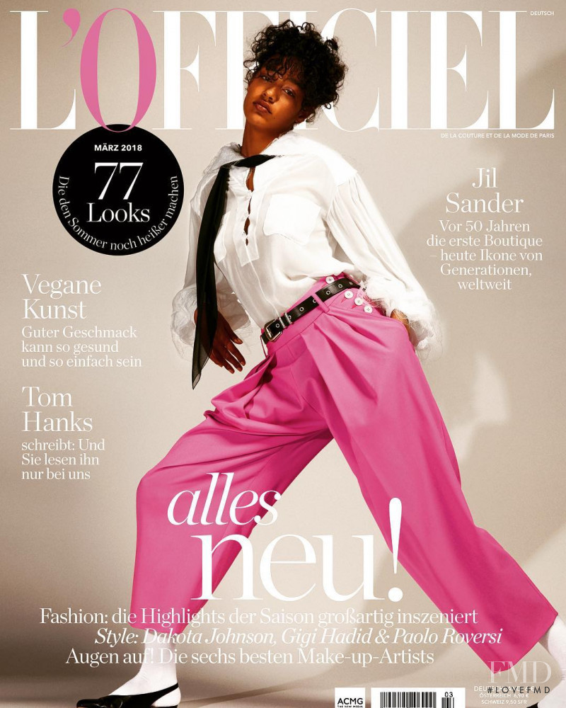  featured on the L\'Officiel Germany cover from March 2018
