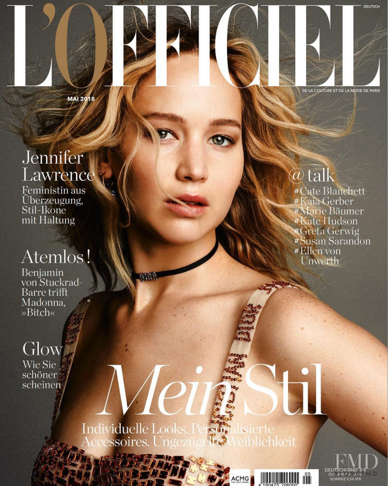  featured on the L\'Officiel Germany cover from May 2018