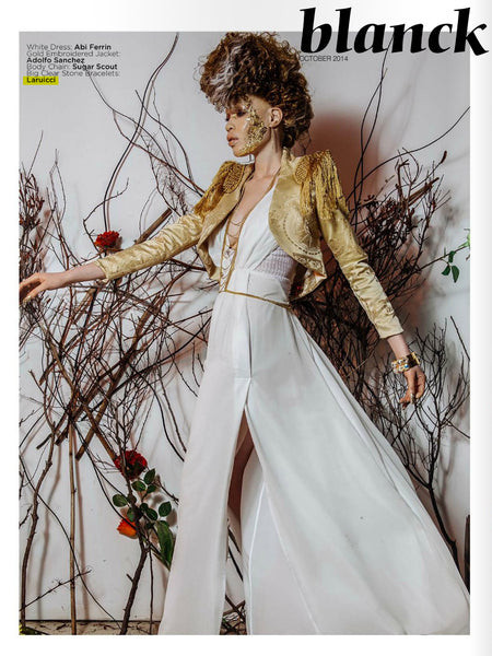 Diandra Forrest featured on the Blanck cover from October 2014