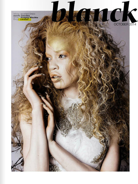 Diandra Forrest featured on the Blanck cover from October 2014