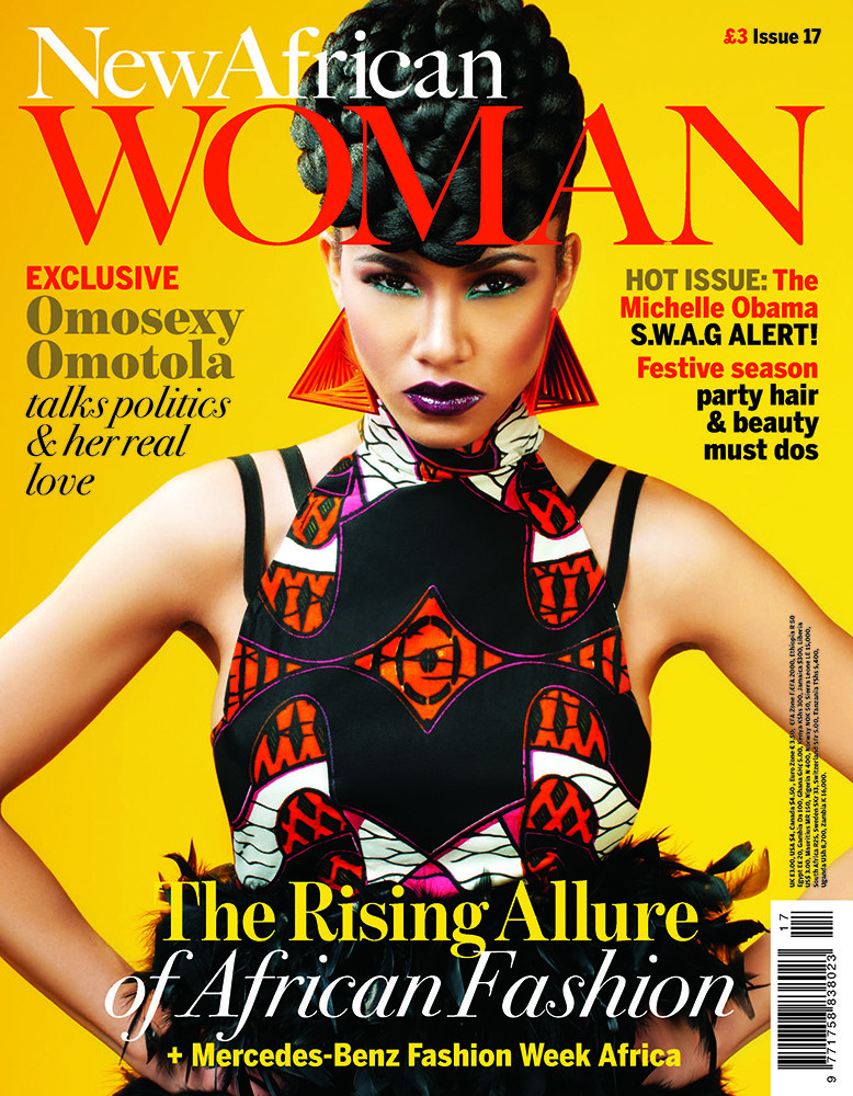  featured on the New African Woman cover from December 2012