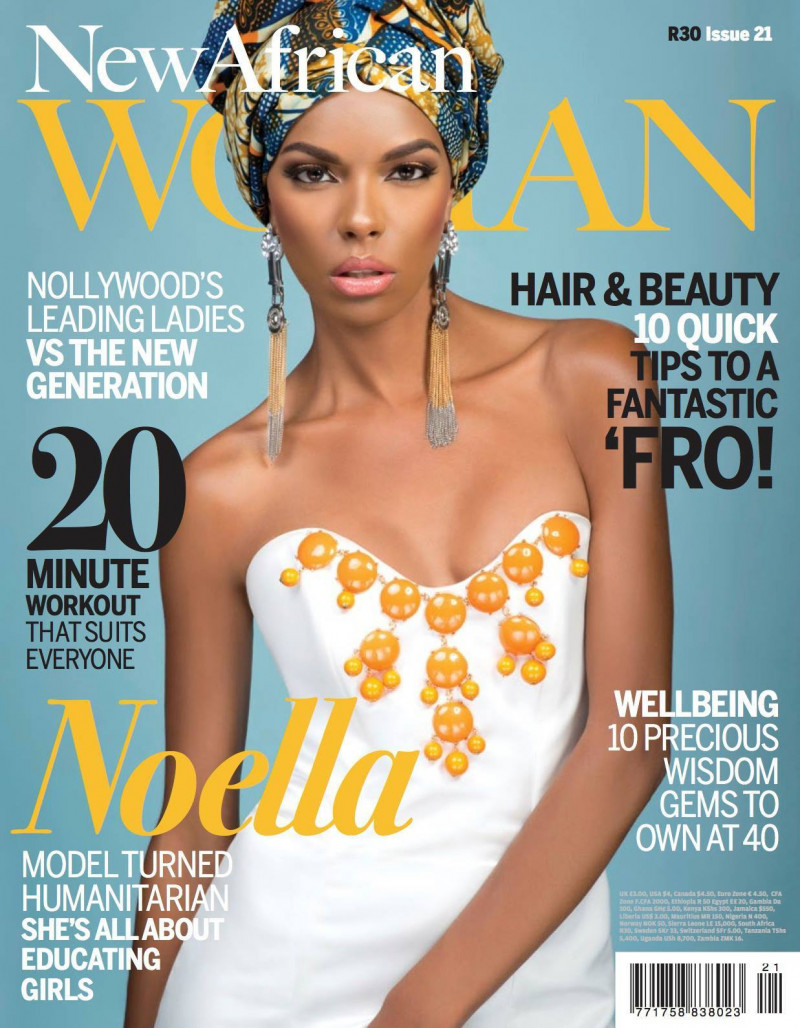 Noëlla Coursaris featured on the New African Woman cover from August 2013