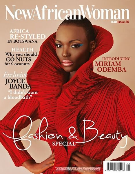 Miriam Odemba featured on the New African Woman cover from August 2014