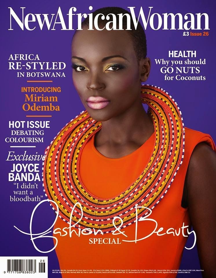 Miriam Odemba featured on the New African Woman cover from August 2014