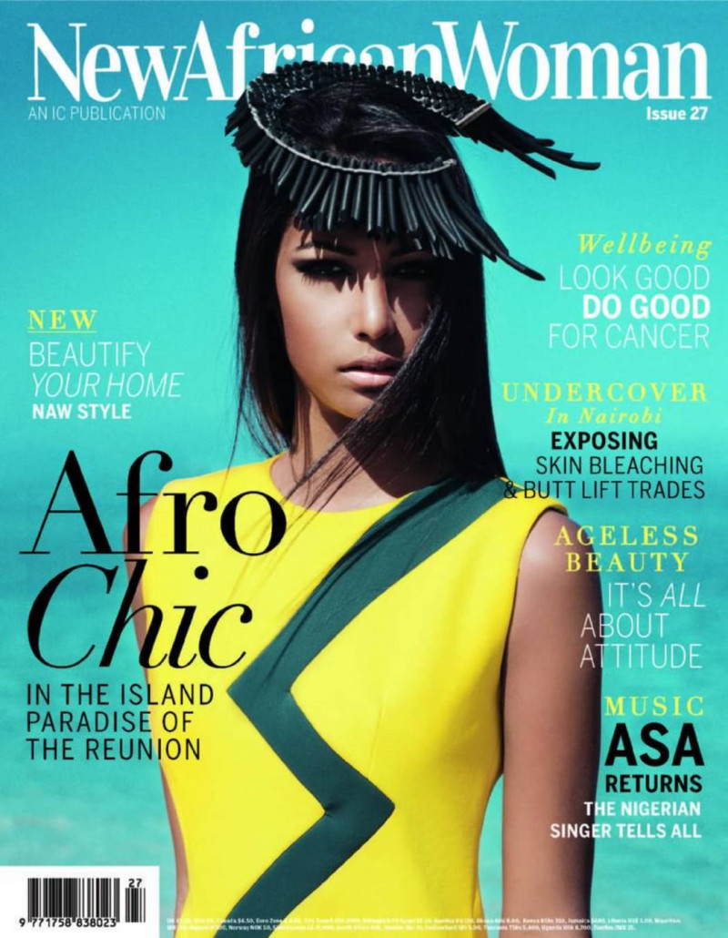 Raissa Cadarsi featured on the New African Woman cover from October 2014