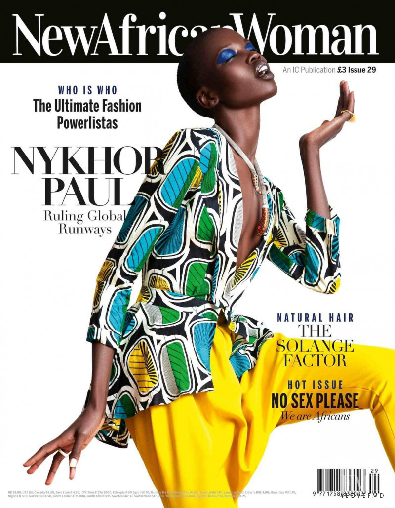 Nykhor Paul featured on the New African Woman cover from February 2015