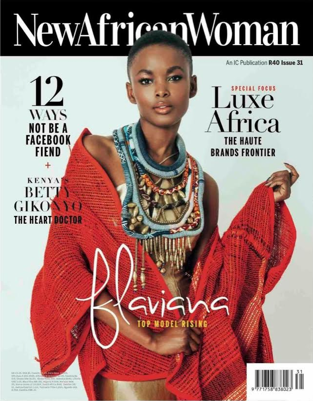 Flaviana Matata featured on the New African Woman cover from June 2015