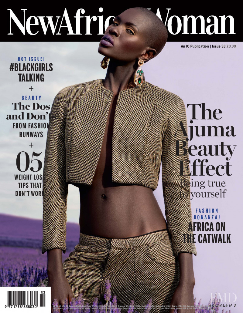Ajuma Nasenyana featured on the New African Woman cover from October 2015