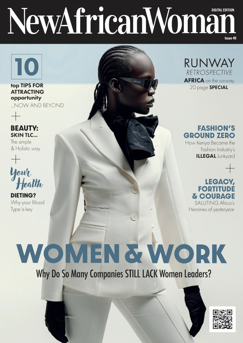 Grace Stinson featured on the New African Woman cover from April 2023