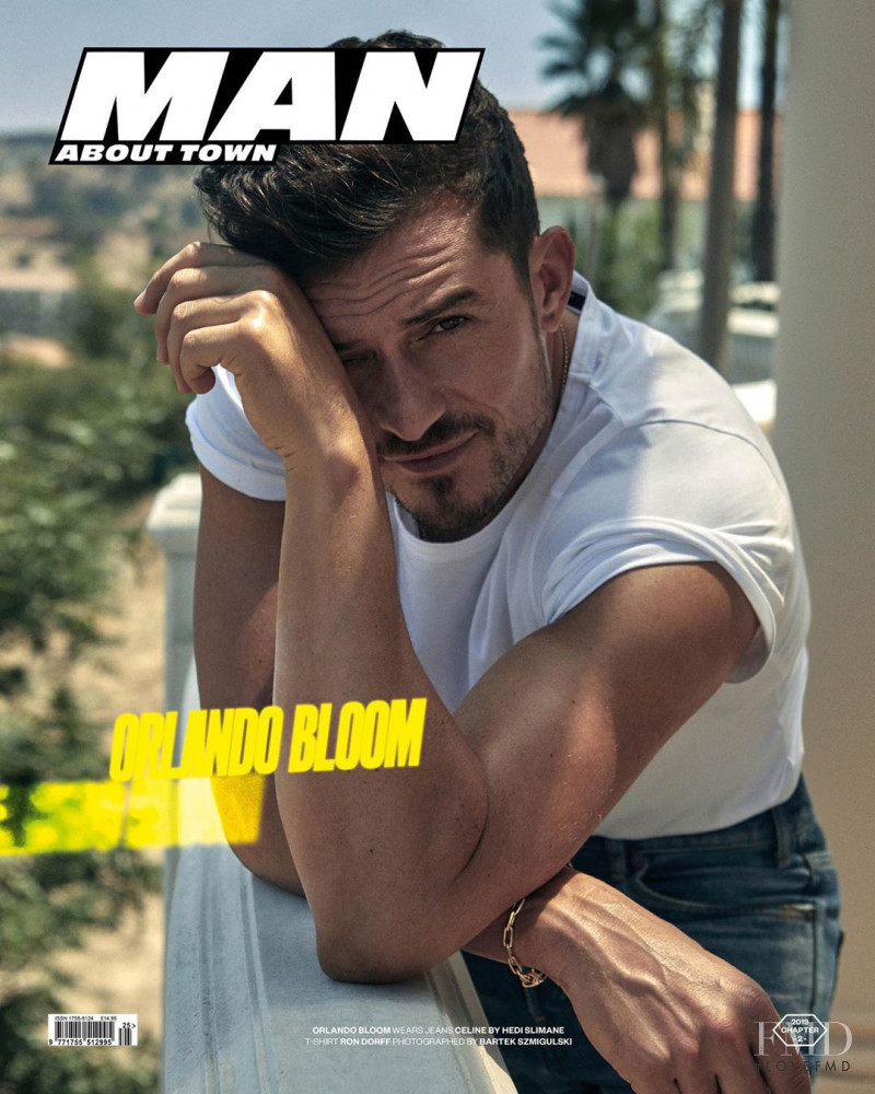 Orlando Bloom featured on the Man About Town cover from September 2019