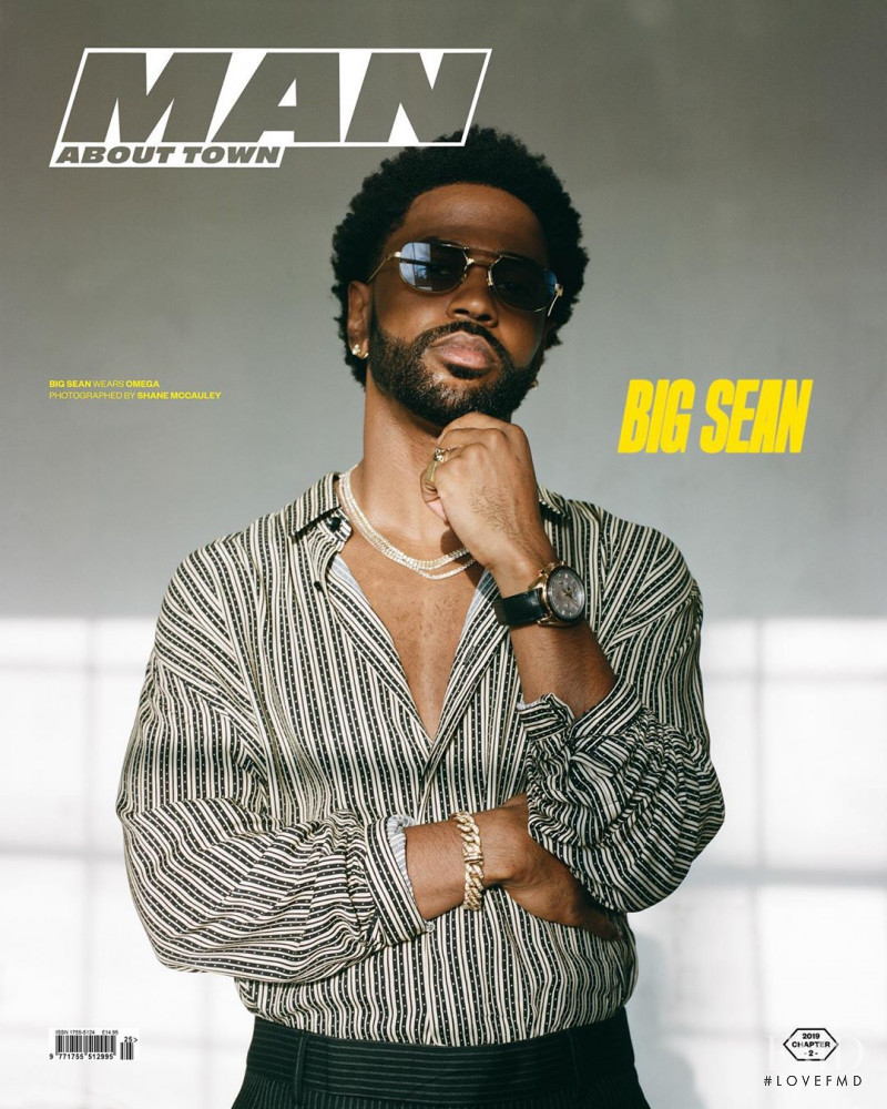 Big Sean featured on the Man About Town cover from September 2019