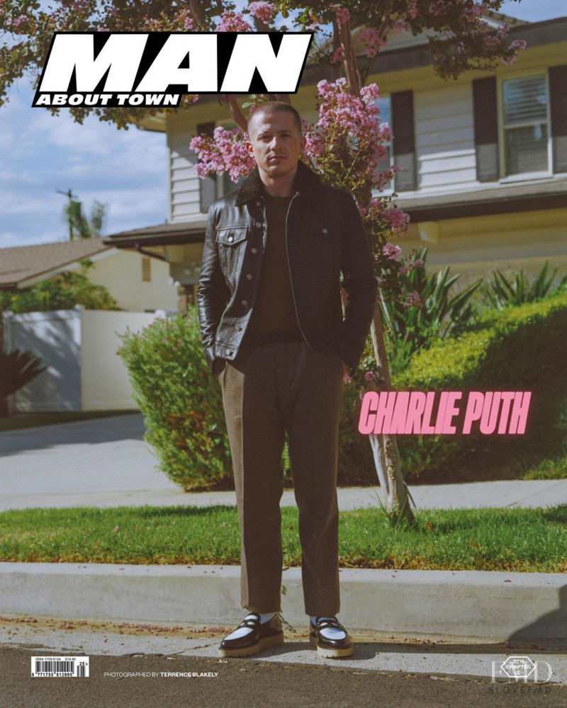 Charlie Puth featured on the Man About Town cover from September 2019