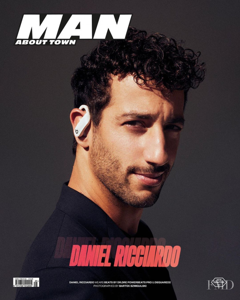 Daniel Ricciardo featured on the Man About Town cover from September 2019