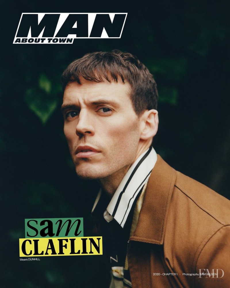 Sam Claflin featured on the Man About Town cover from April 2020