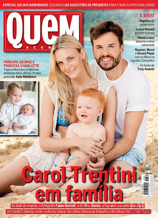 Caroline Trentini featured on the Quem cover from June 2015