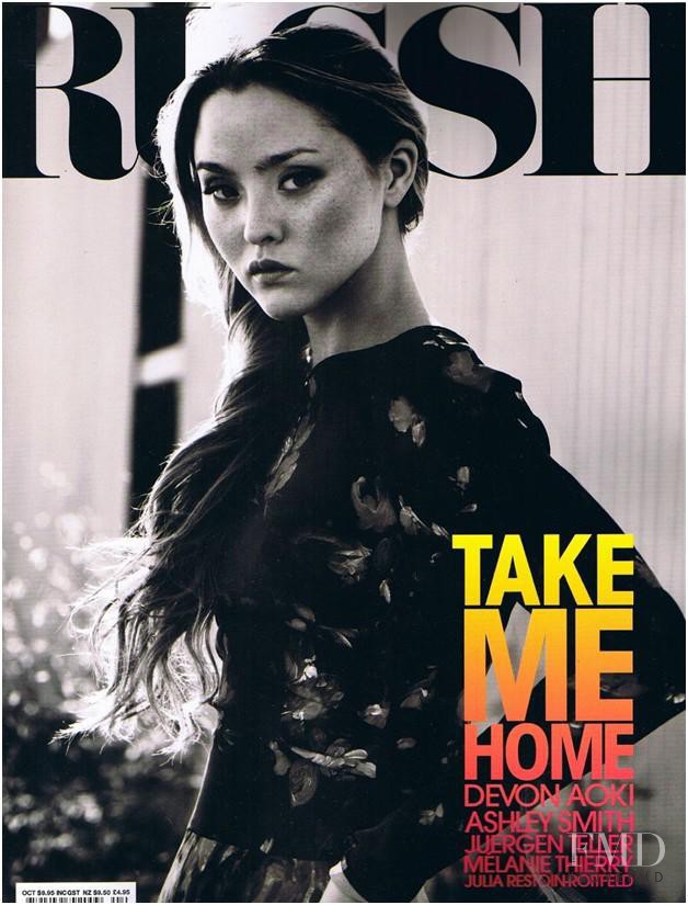 Devon Aoki featured on the Russh cover from November 2010