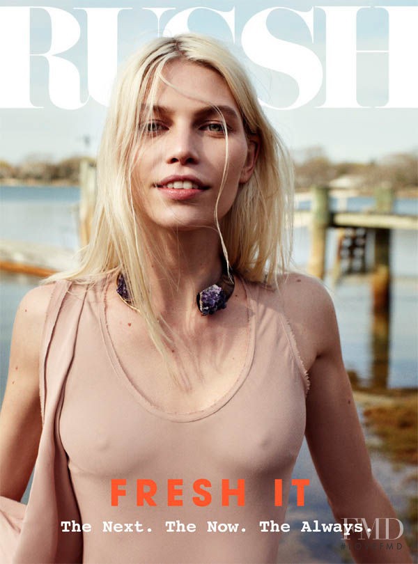 Aline Weber featured on the Russh cover from June 2011