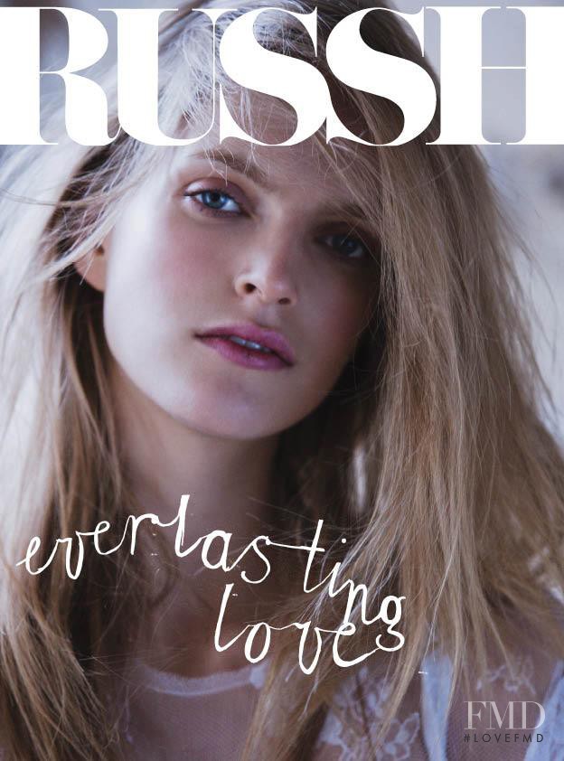 Mirte Maas featured on the Russh cover from February 2012
