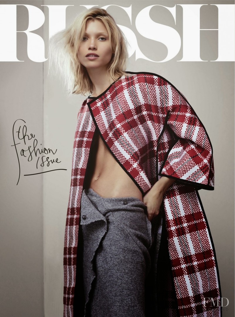 Hana Jirickova featured on the Russh cover from October 2013
