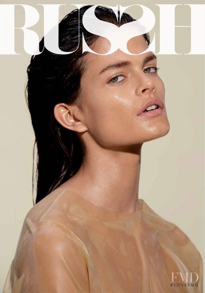 Liah Cecchellero featured on the Russh cover from October 2013